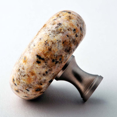 Giallo Veneziano (Granite knobs and handles for kitchen cabinet drawer door pulls)